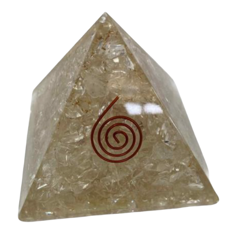 Clear Quartz Orgonite Pyramid