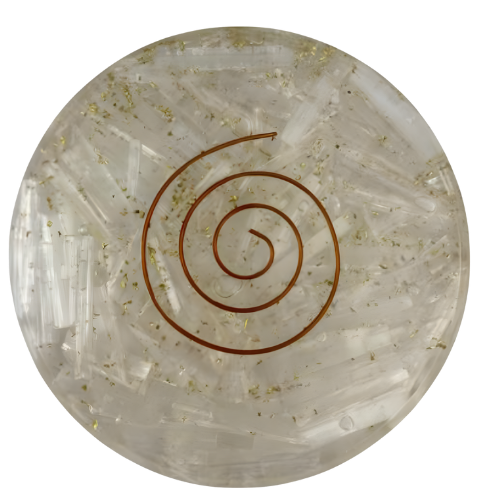 Selenite Orgone Coaster